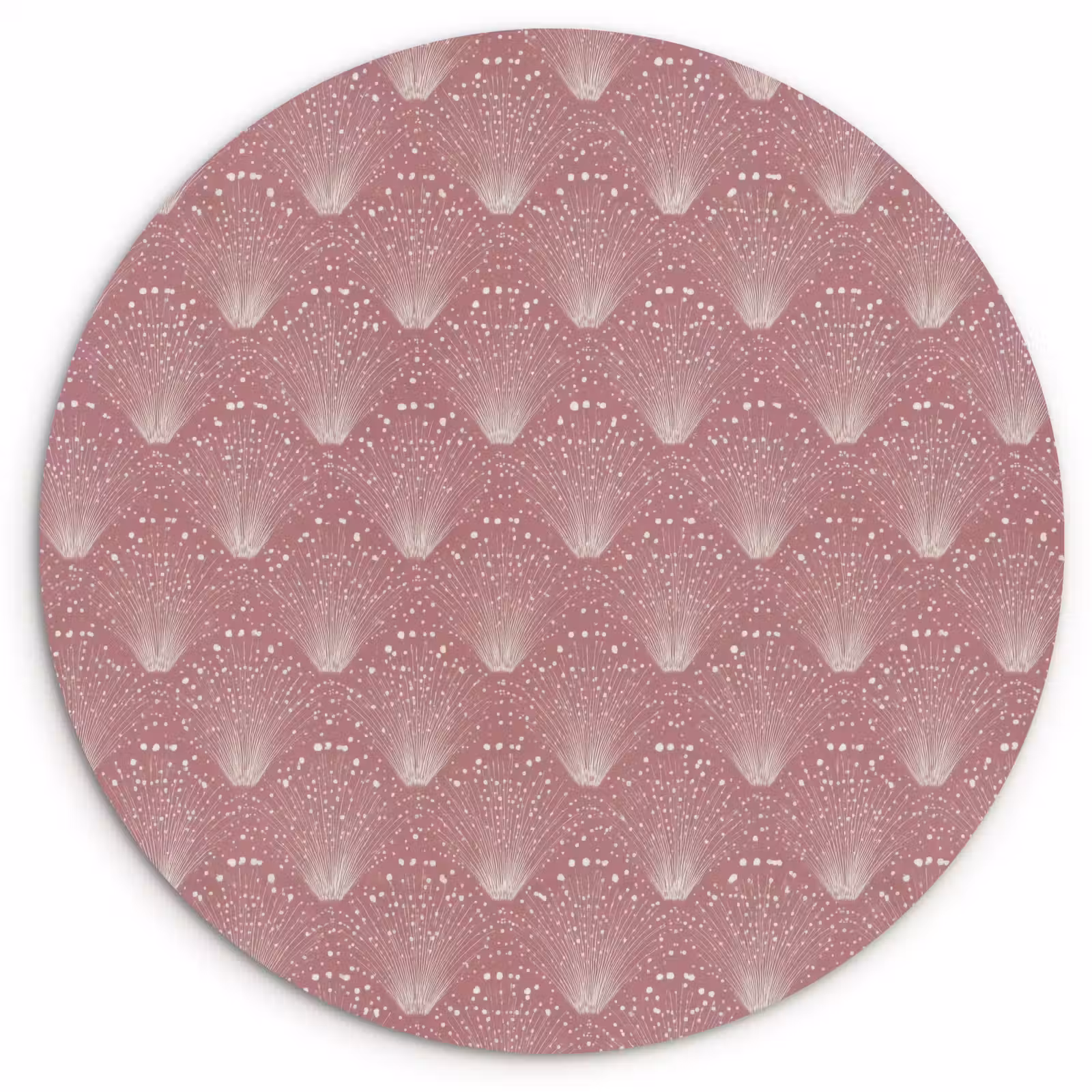 Muurcirkel - Trendy - Patroon - Roze — 1