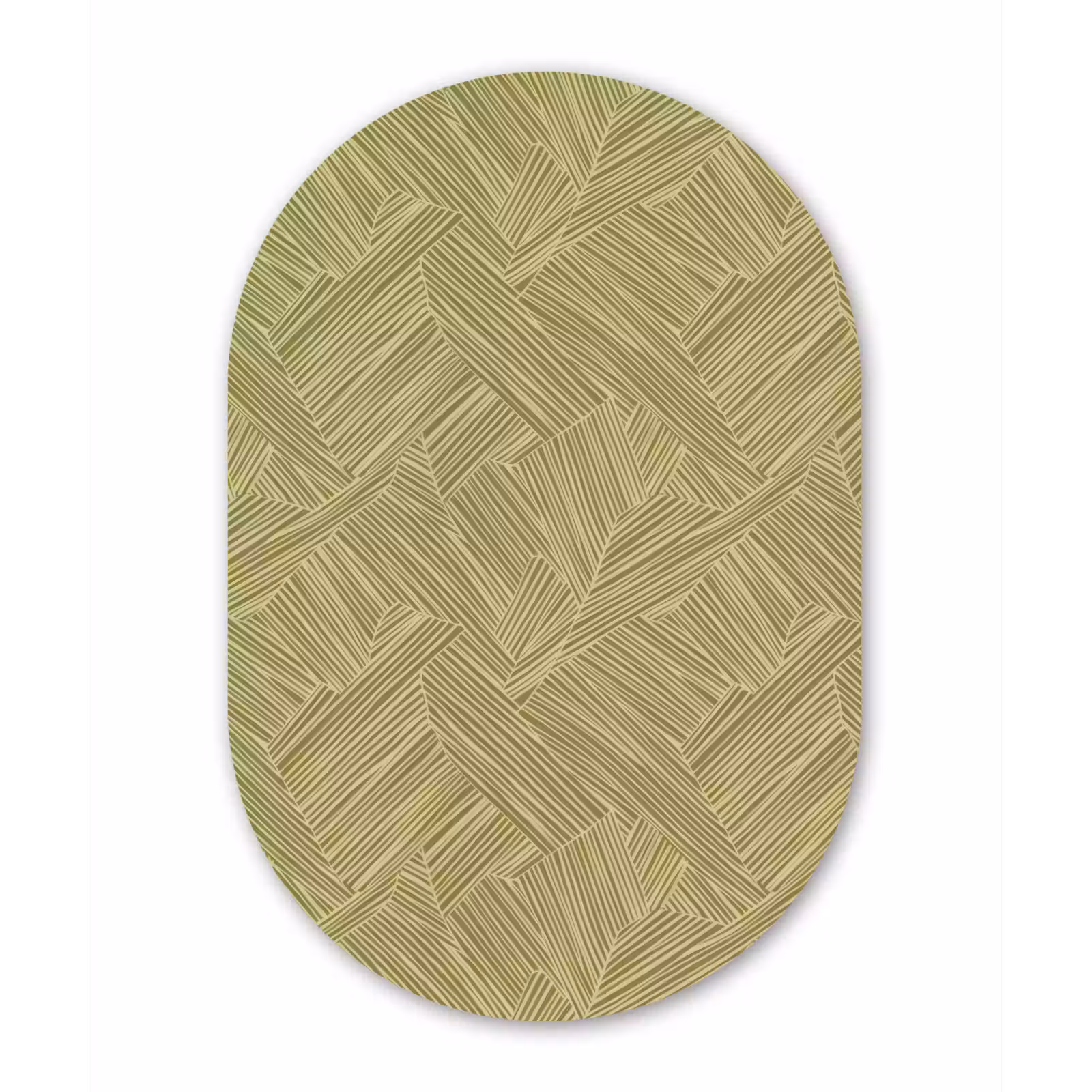 Muurovaal aluminium - Abstract - Modern - Groen — 1