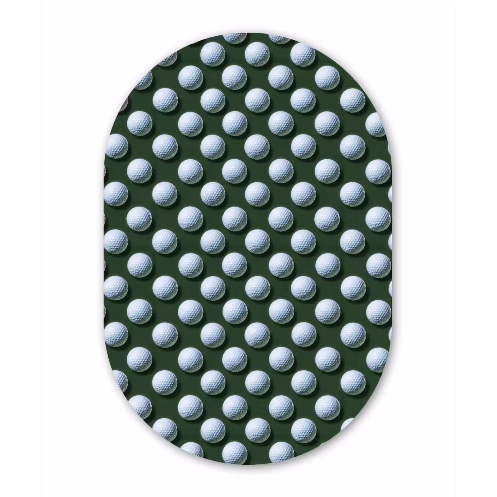 Muurovaal aluminium - Ballen - Golf - Groen — 1