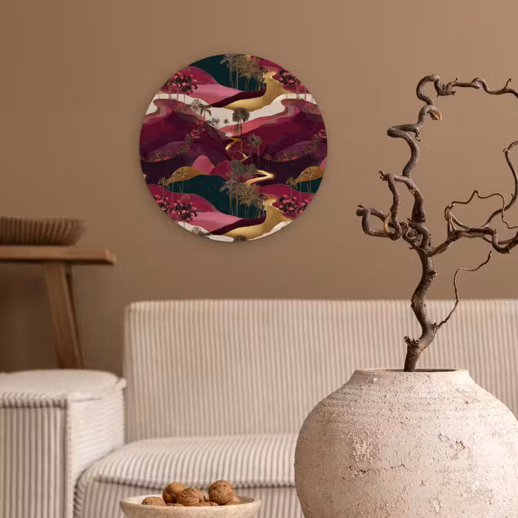 Muurcirkel - Magisch - Palmbomen - Goud — 2