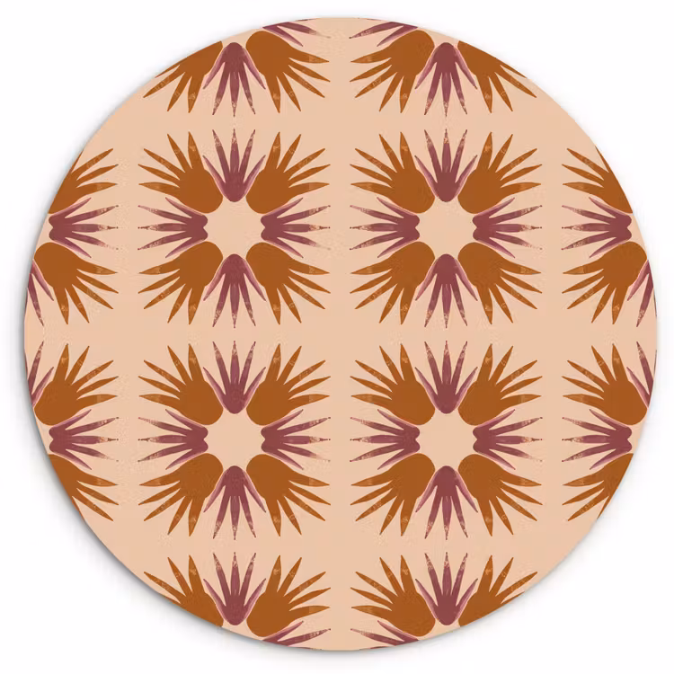 Muurcirkel - Ornament - Patroon - Oker — 1