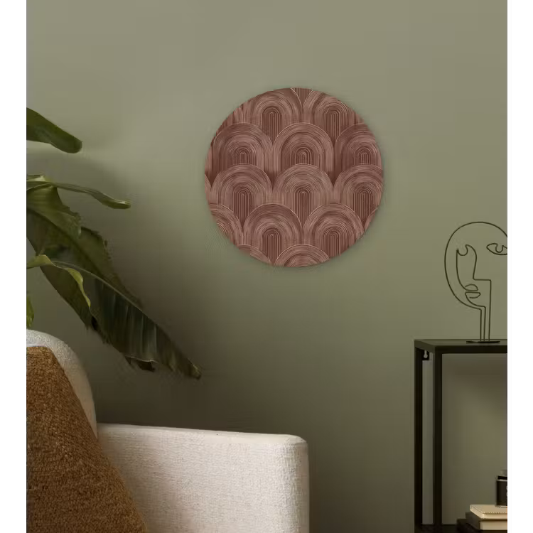 Muurcirkel - Ritmisch - Effect - Bruin — 3