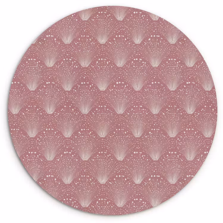 Muurcirkel - Trendy - Patroon - Roze — 1