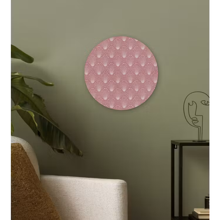 Muurcirkel - Trendy - Patroon - Roze — 3