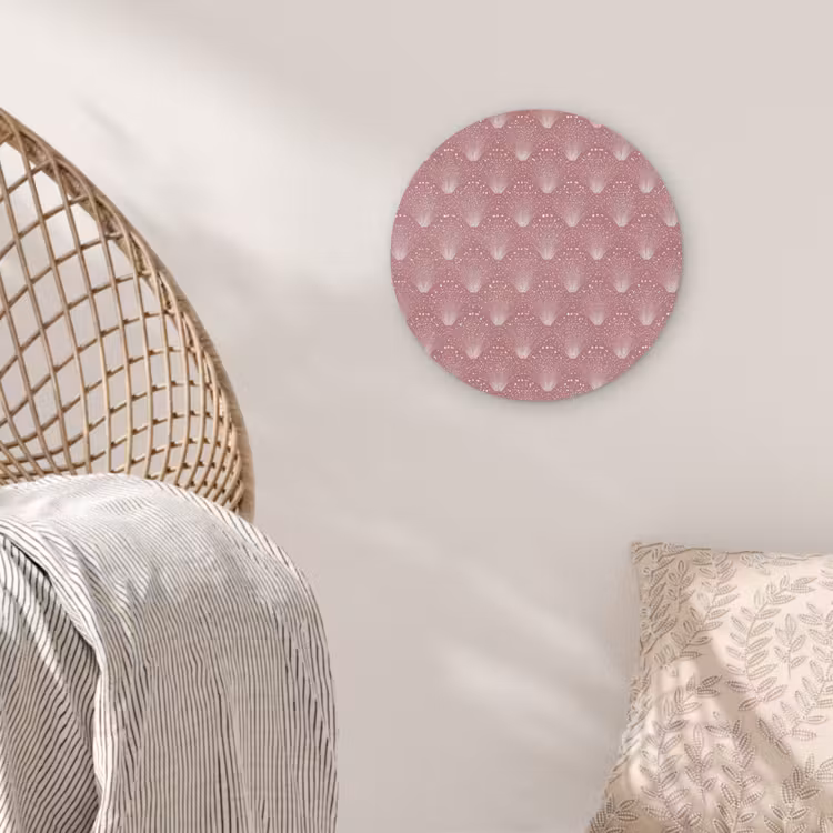 Muurcirkel - Trendy - Patroon - Roze — 5