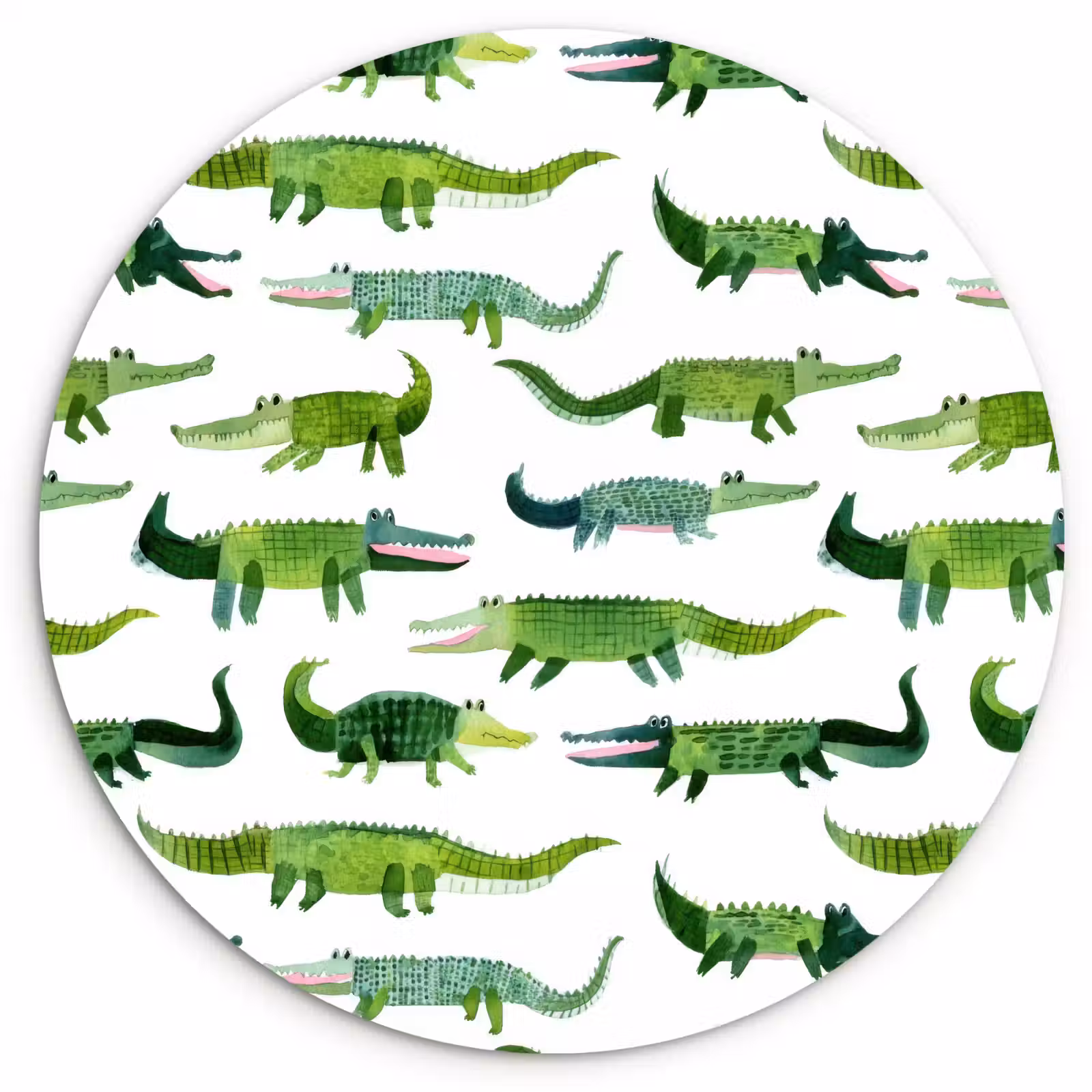 Muurcirkel - krokodillen - Speels - Groen — 1