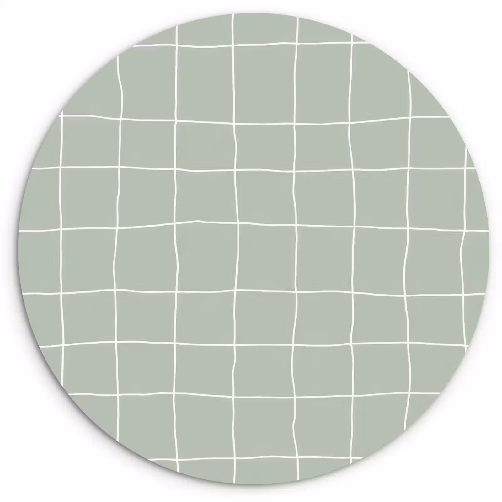 Muurcirkel - Ruitpatroon - Golvend - Groen — 1