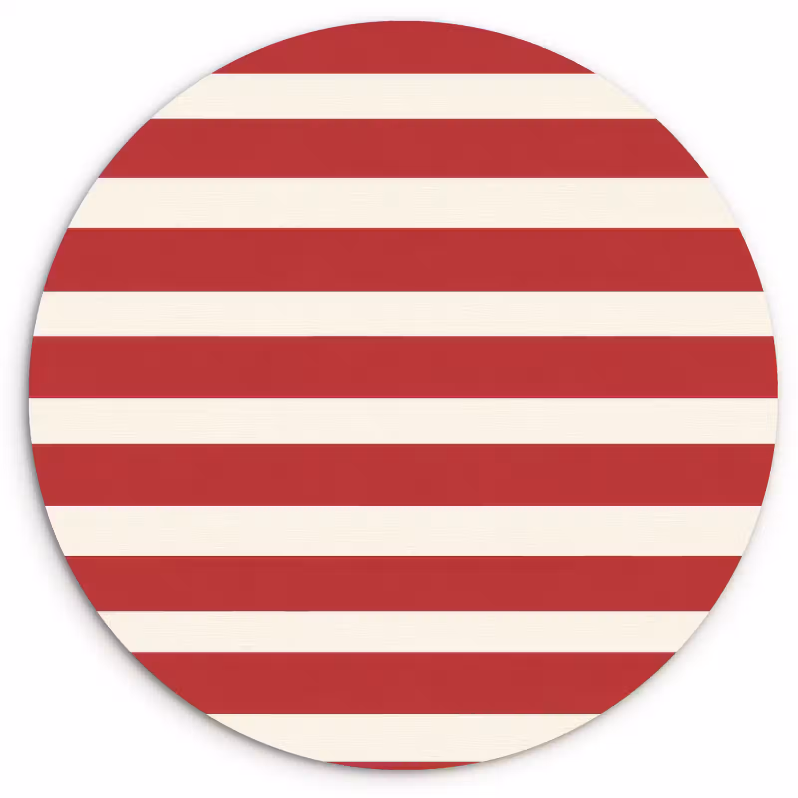 Muurcirkel - Strepen - Patroon - Rood — 1