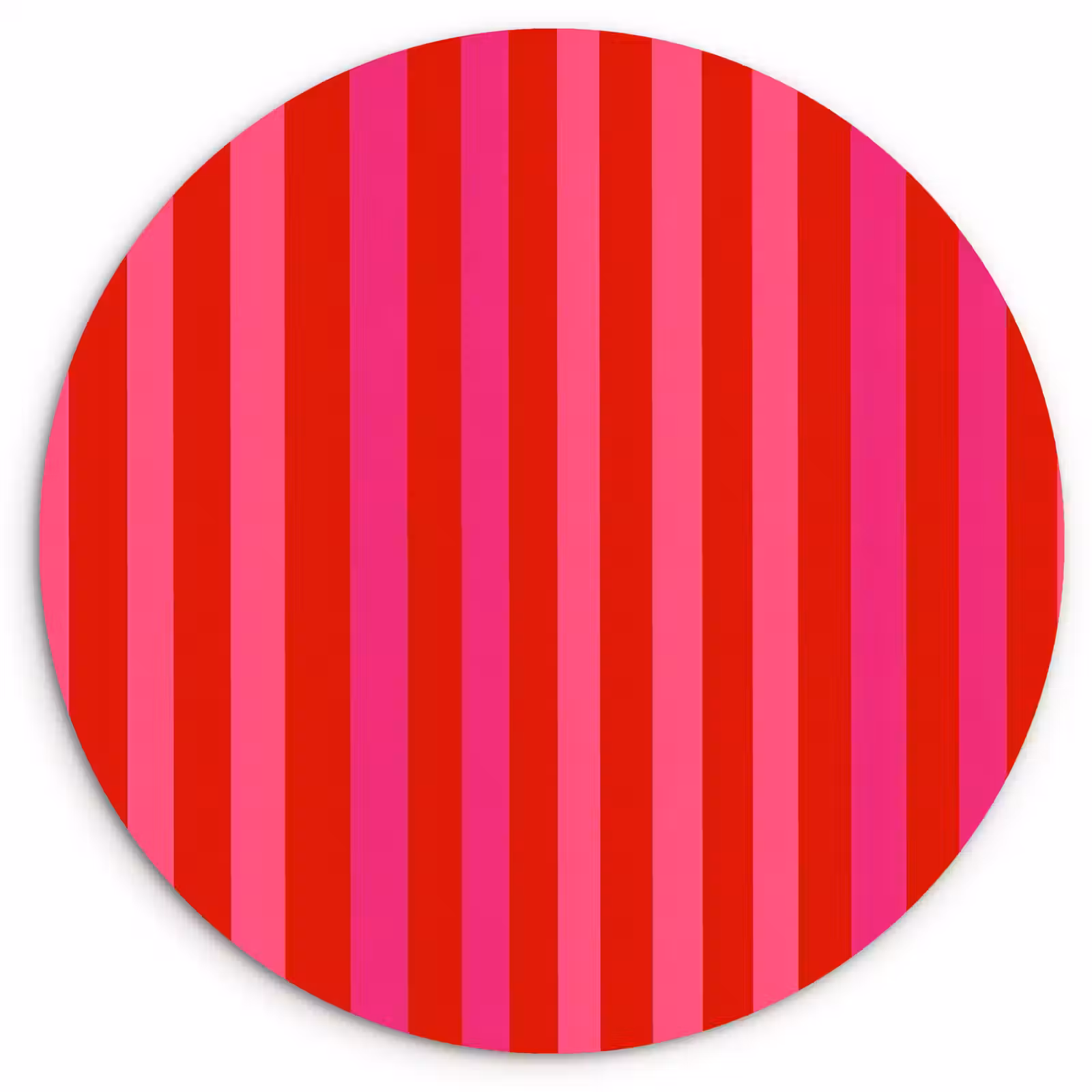 Muurcirkel - Verticaal - Strepen - Roze — 1
