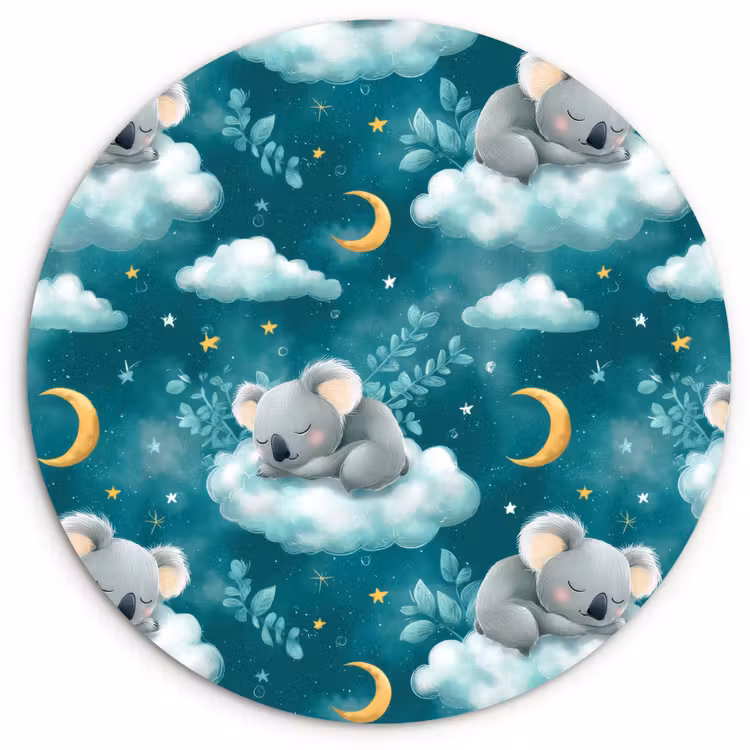 Muurcirkel - Koala's - Betoverend - Blauw — 1