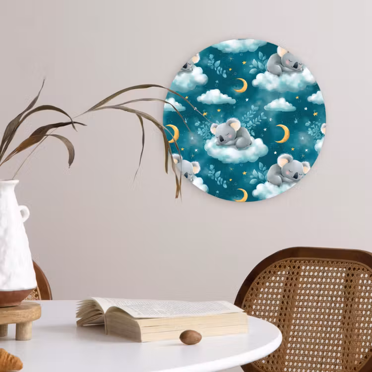 Muurcirkel - Koala's - Betoverend - Blauw — 4