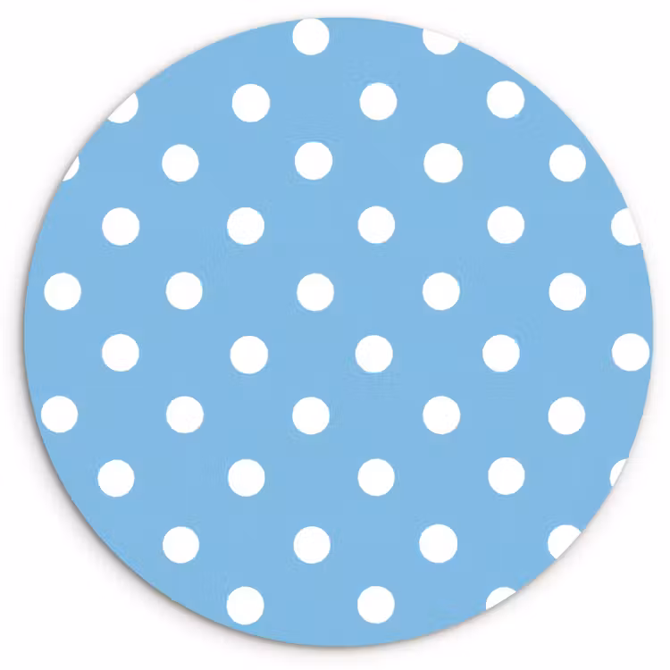 Muurcirkel - Polka - Dots - Blauw — 1