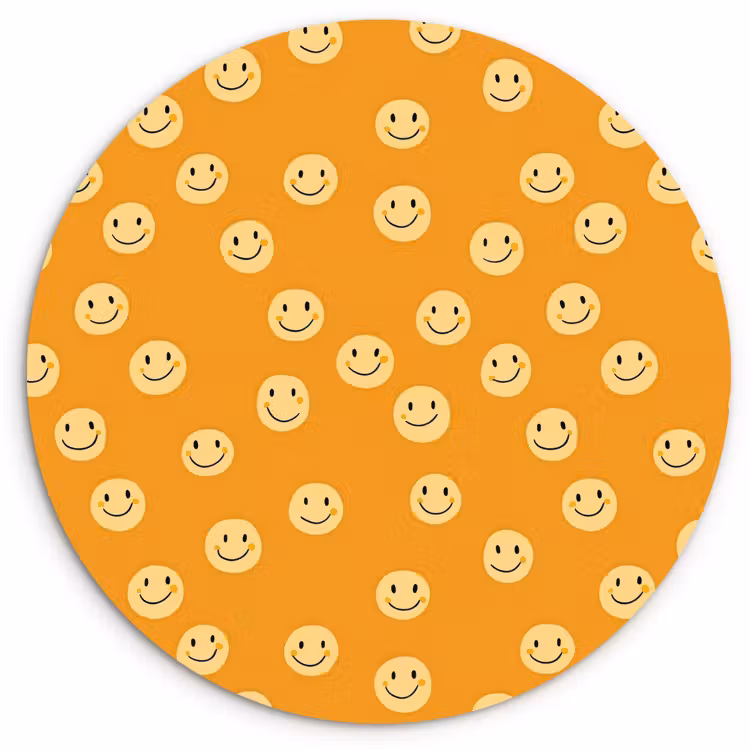 Muurcirkel - Smileys - Retro - Heel — 1