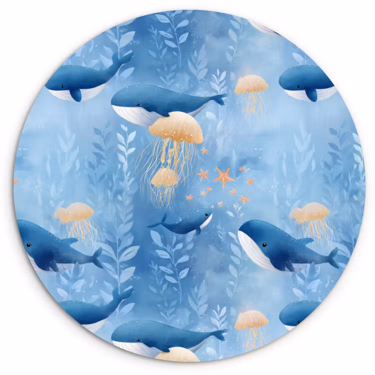 Muurcirkel - Walvissen - Oceaan - Blauw — 1