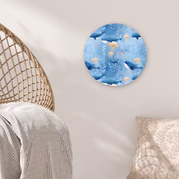 Muurcirkel - Walvissen - Oceaan - Blauw — 5