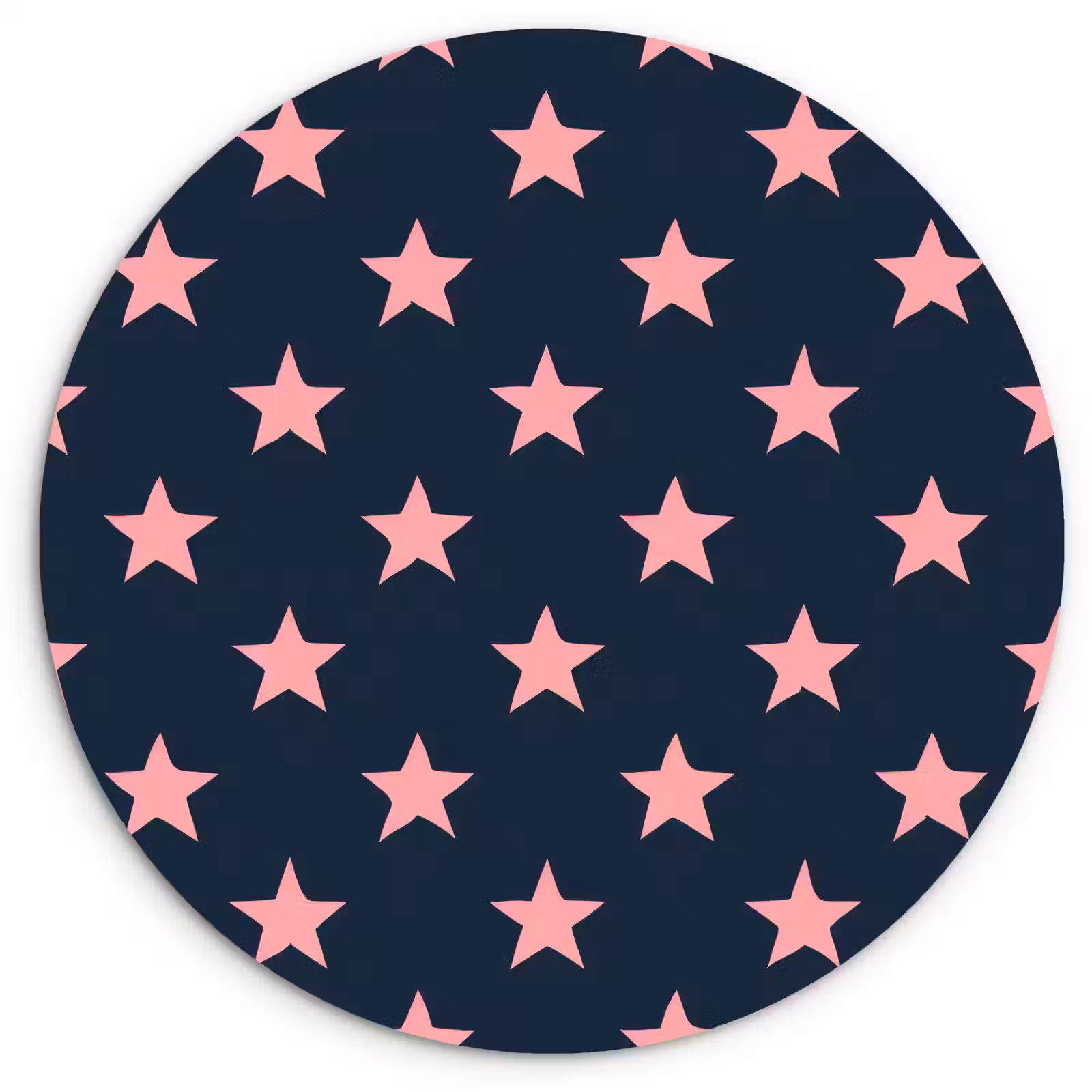 Muurcirkel - Patroon - Sterren - Roze — 1