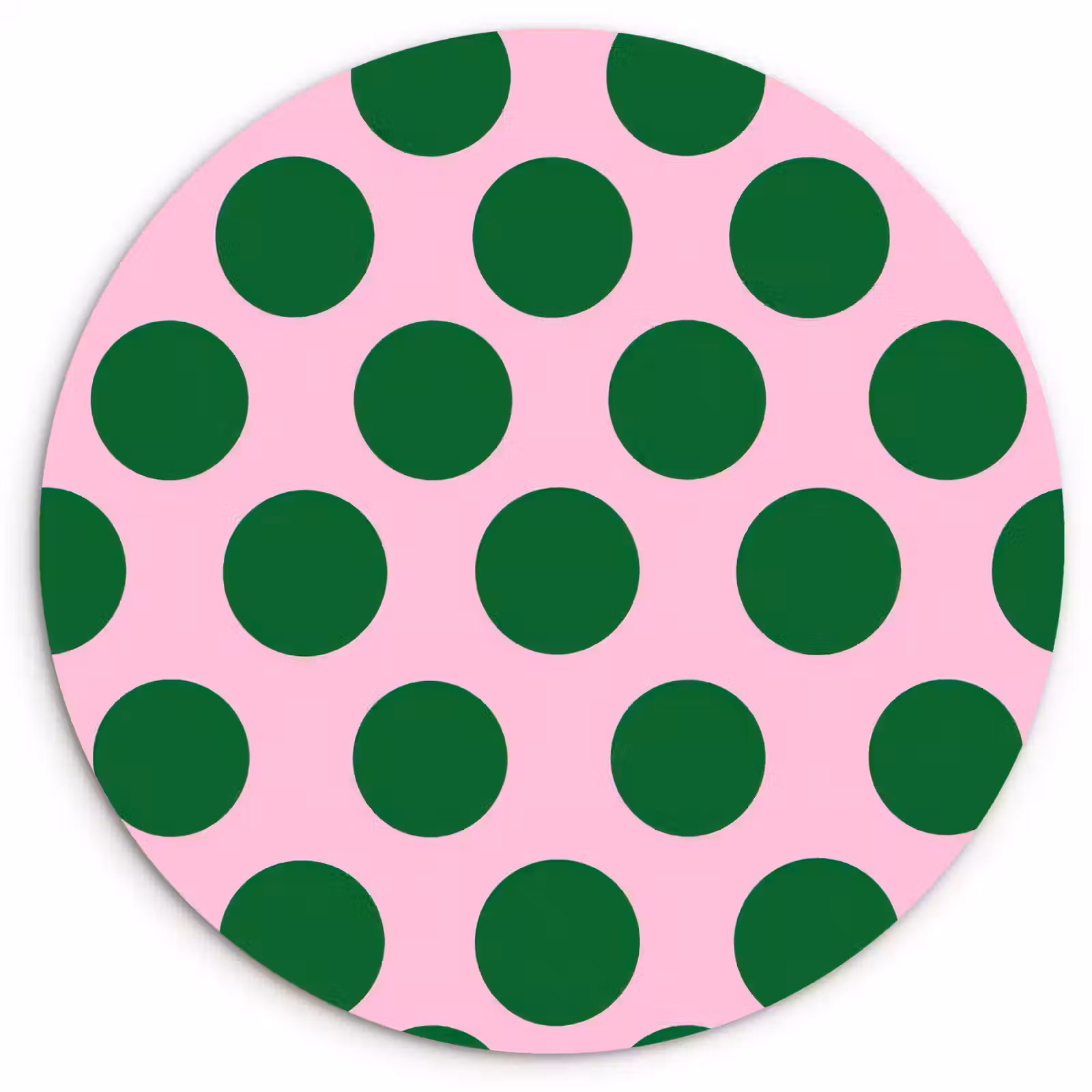 Muurcirkel - Polkadots - Patroon - Groen — 1