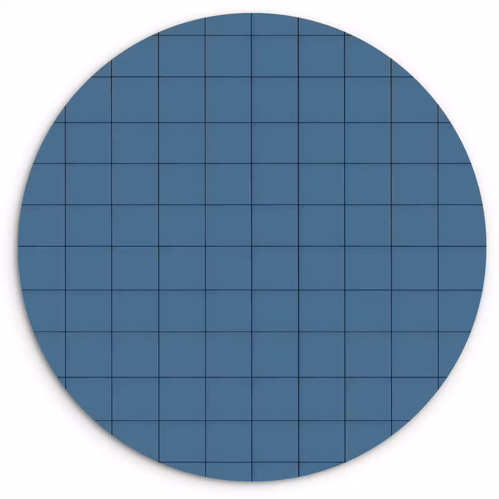 Muurcirkel - Ruiten - Geometrisch - Blauw — 1
