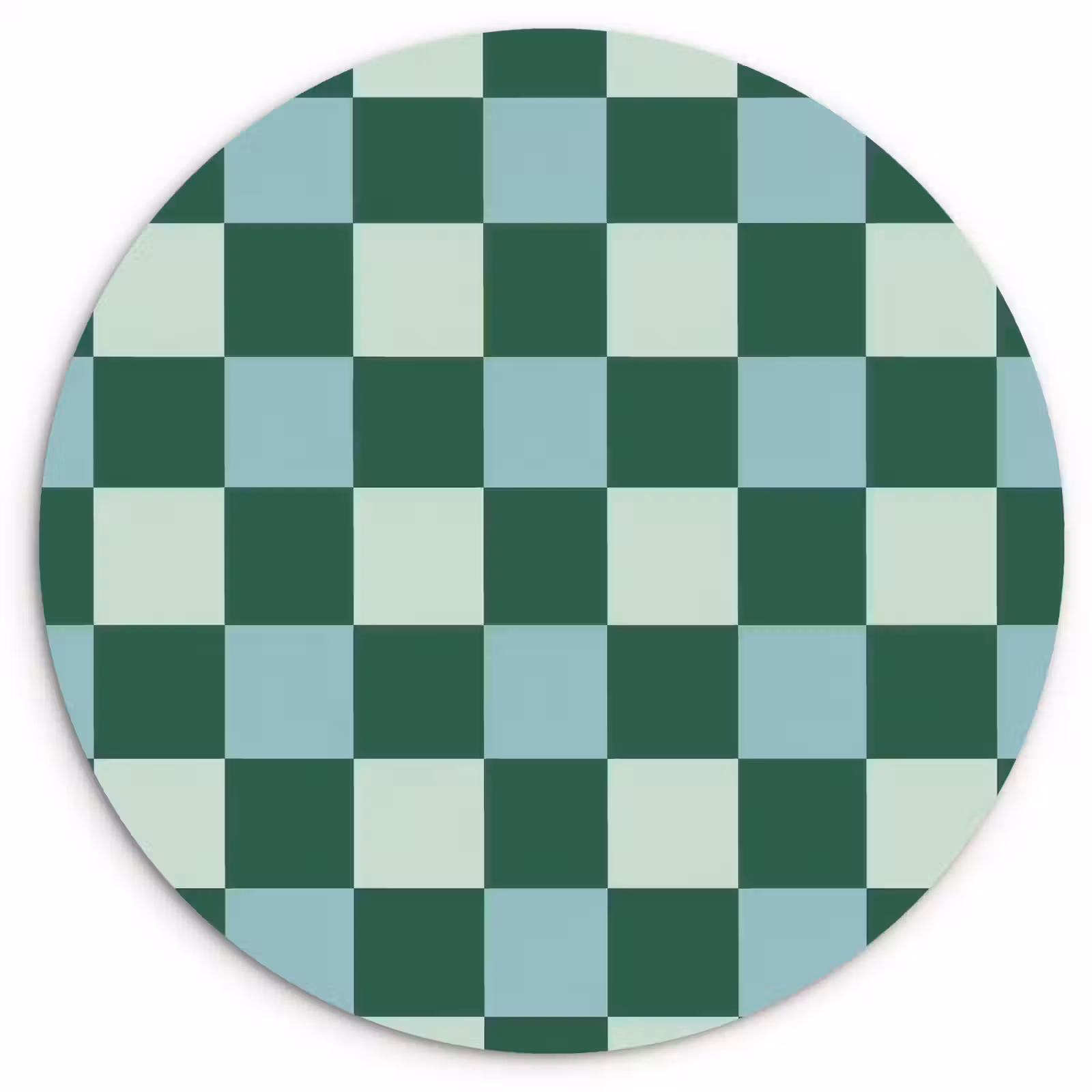 Muurcirkel - Schaakbord - Klassiek - Groen — 1