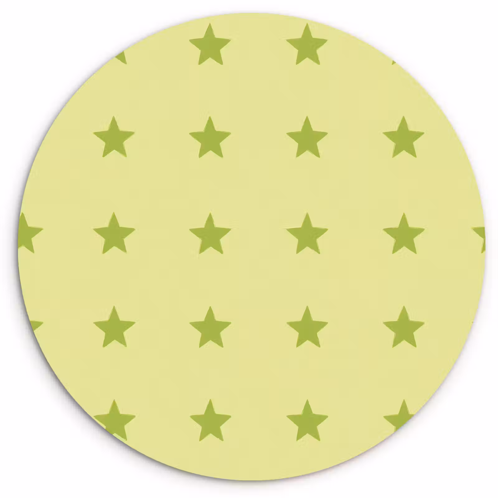 Muurcirkel - Sterren - Patroon - Groen — 1