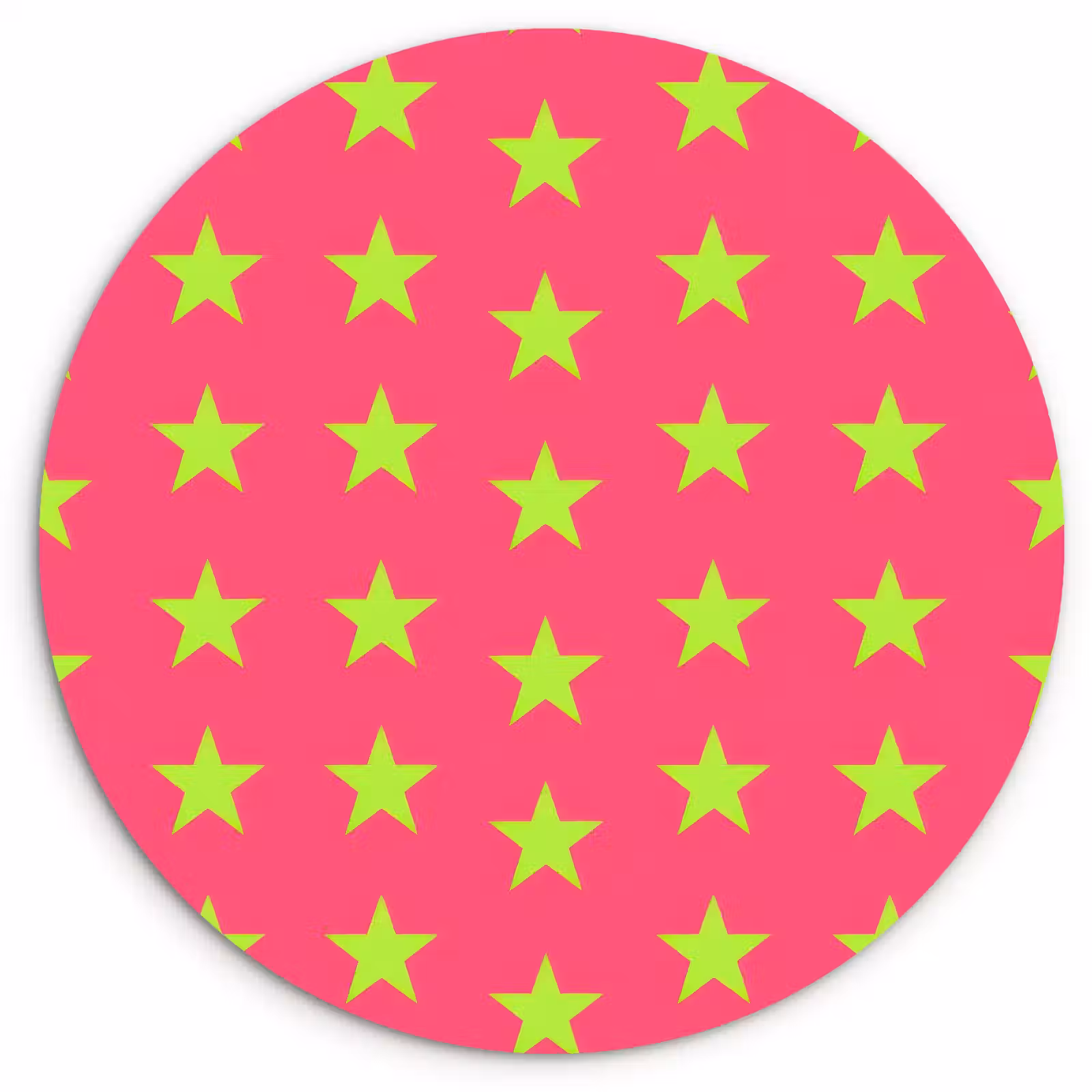 Muurcirkel - Sterren - Patroon - Roze — 1