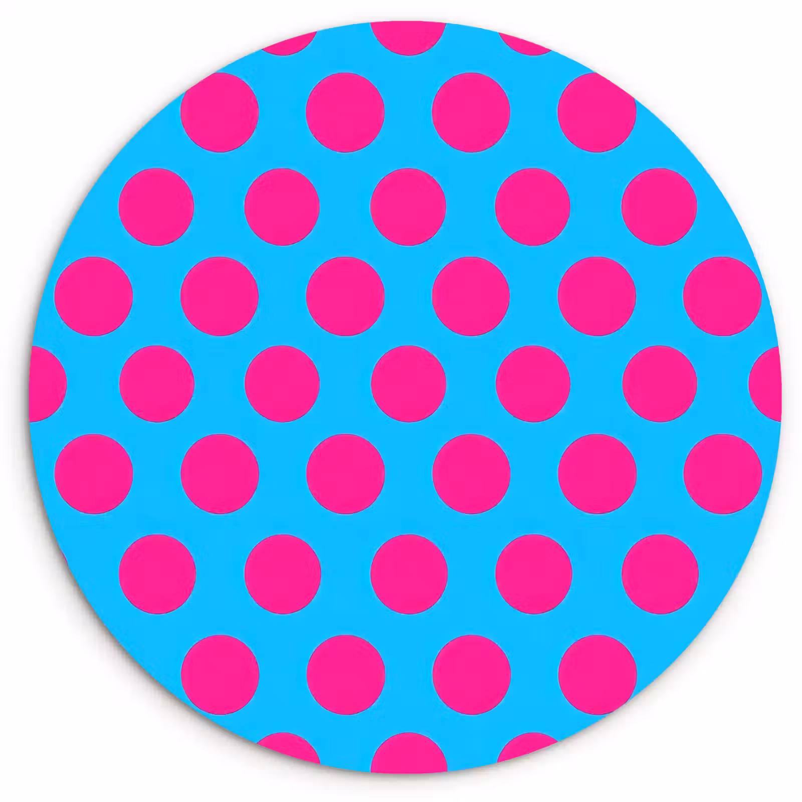 Muurcirkel - Stippen - Klassiek - Roze — 1