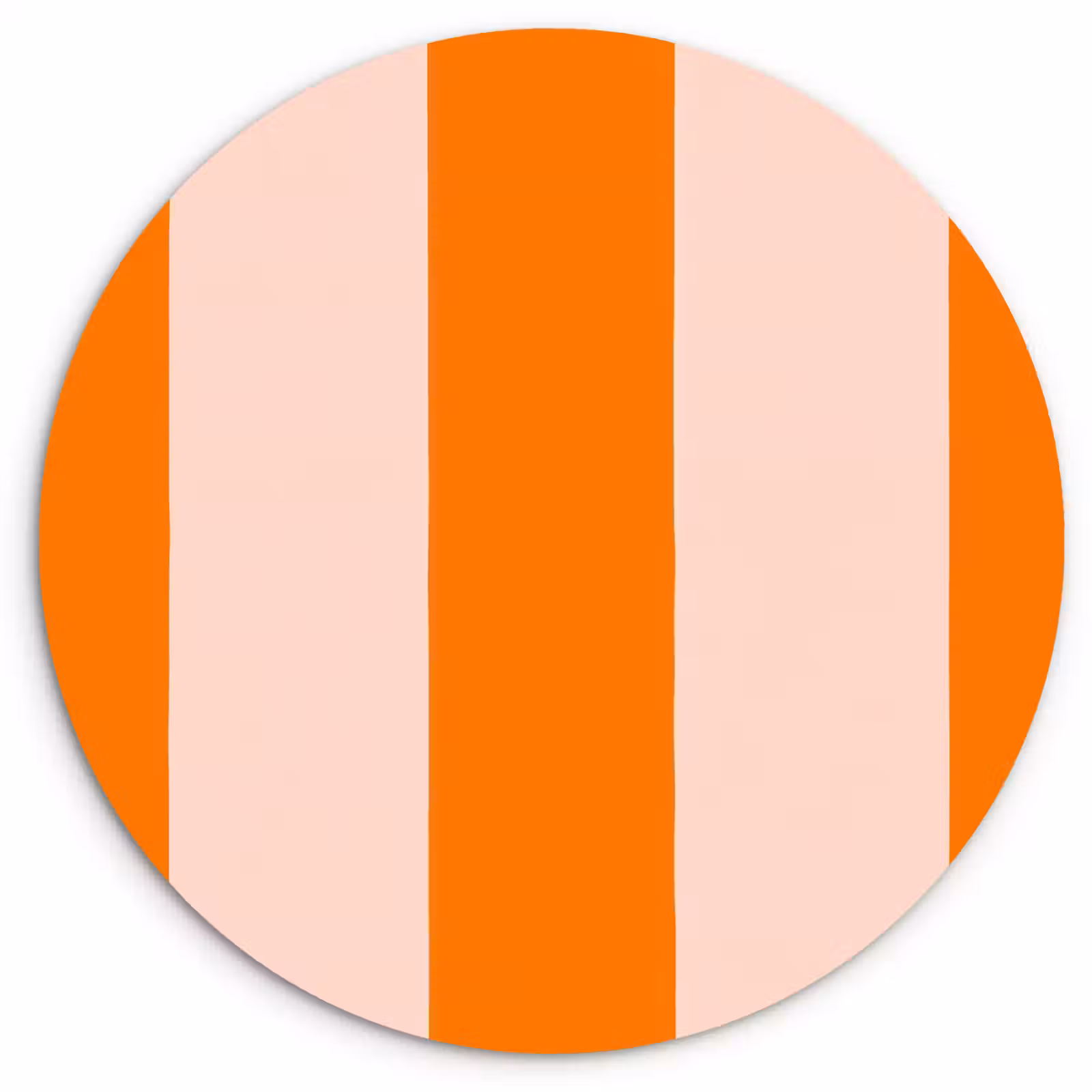 Muurcirkel - Strepen - Modern - Oranje — 1