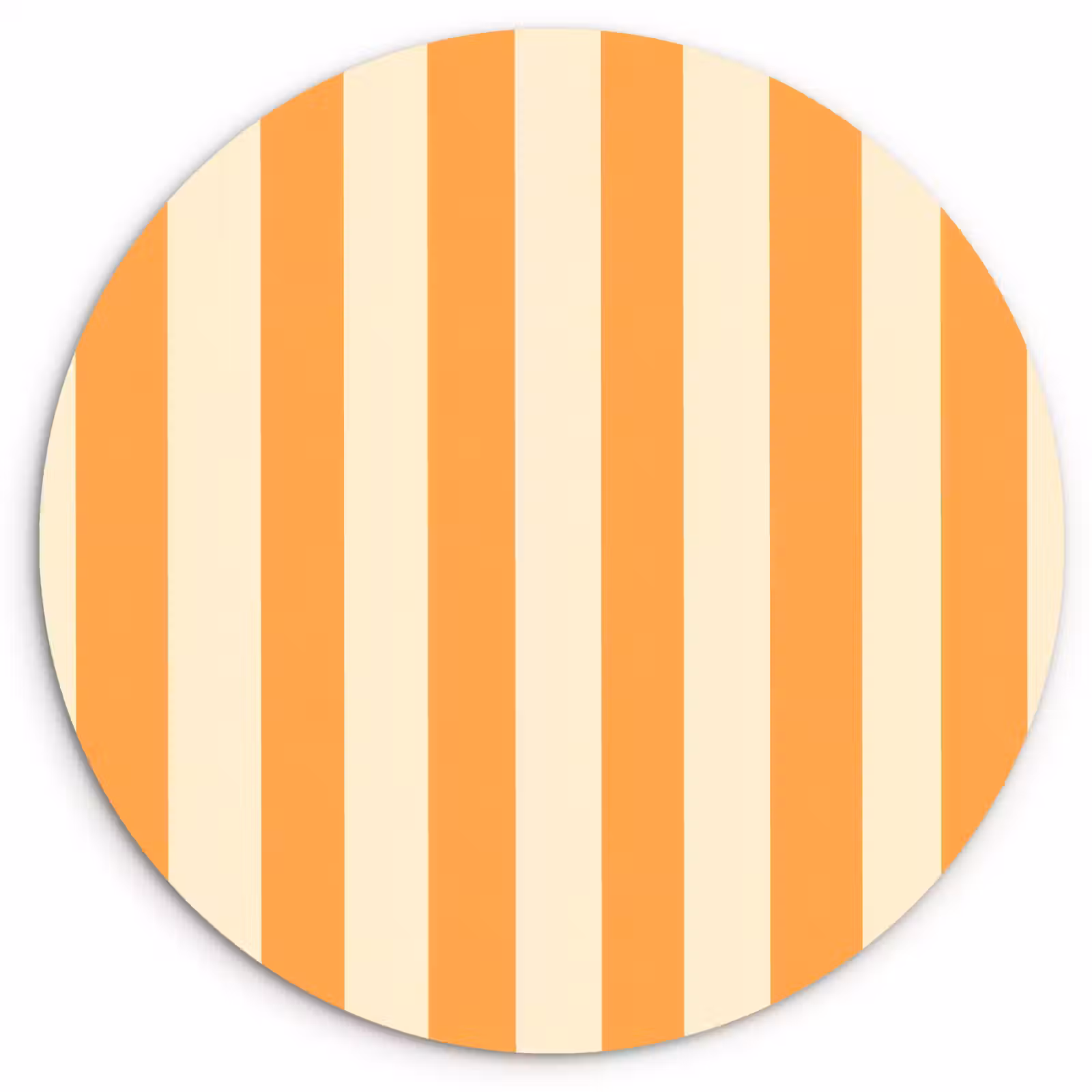 Muurcirkel - Strepen - Patroon - Oranje — 1