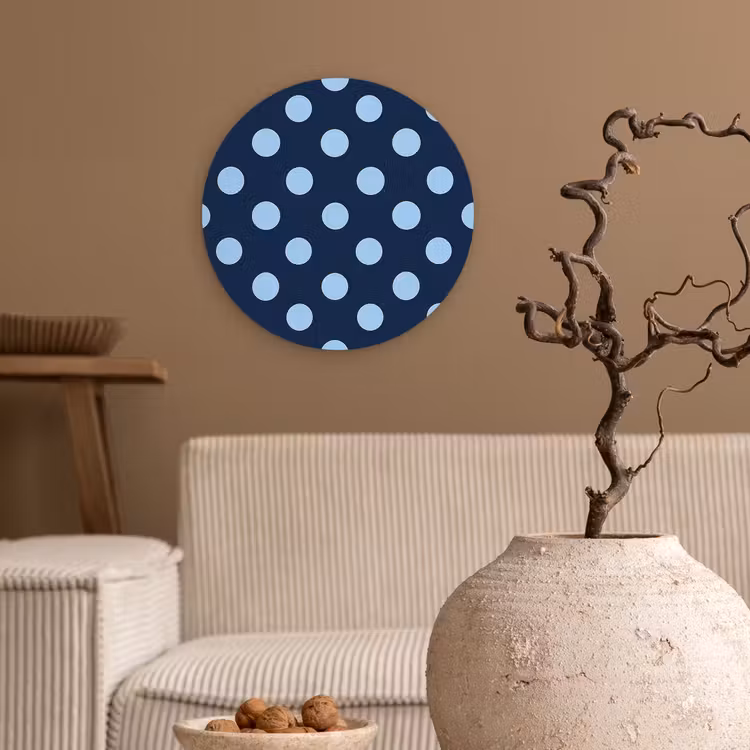 Muurcirkel - Klassiek - Dots - Blauw — 2