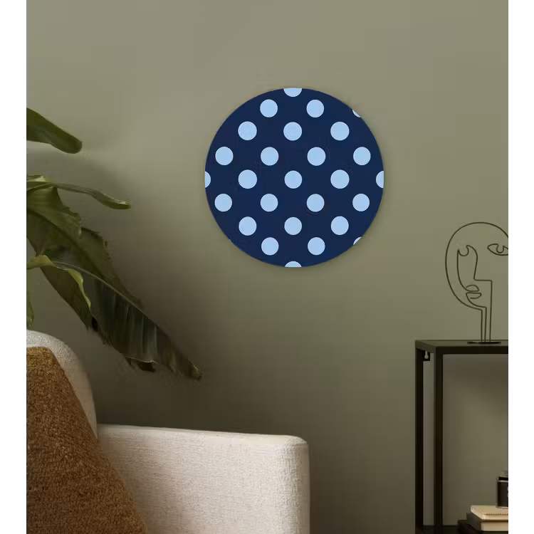 Muurcirkel - Klassiek - Dots - Blauw — 3
