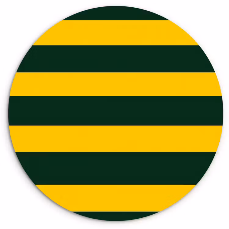 Muurcirkel - Klassiek - Strepen - Groen — 1