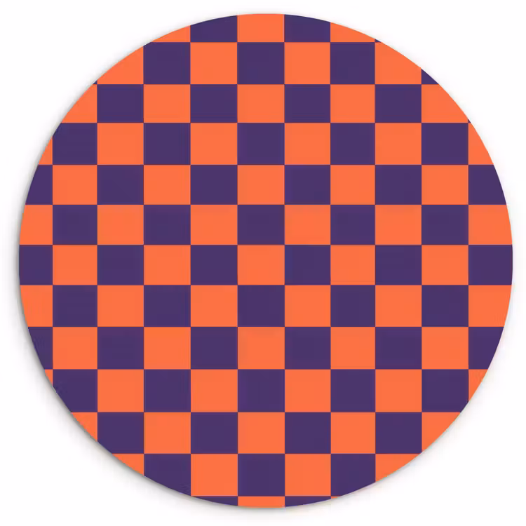 Muurcirkel - Patroon - Klassiek - Paars — 1