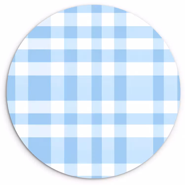 Muurcirkel - Ruit - Patroon - Blauw — 1