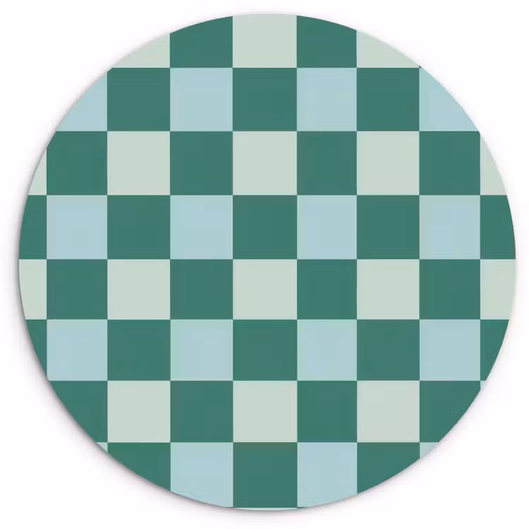 Muurcirkel - Schaak - Klassiek - Groen — 1