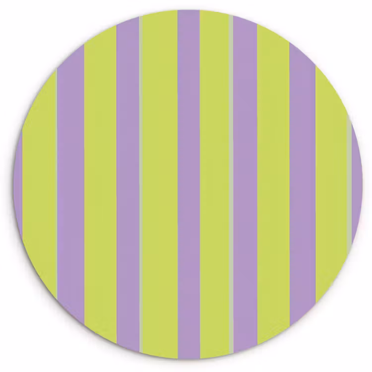 Muurcirkel - Strepen - Patroon - Groen — 1