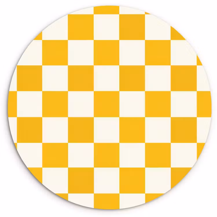 Muurcirkel - Traditioneel - Patroon - Geel — 1