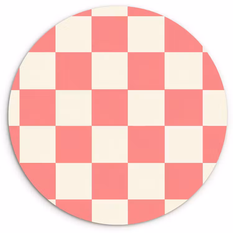 Muurcirkel - Traditioneel - Patroon - Roze — 1
