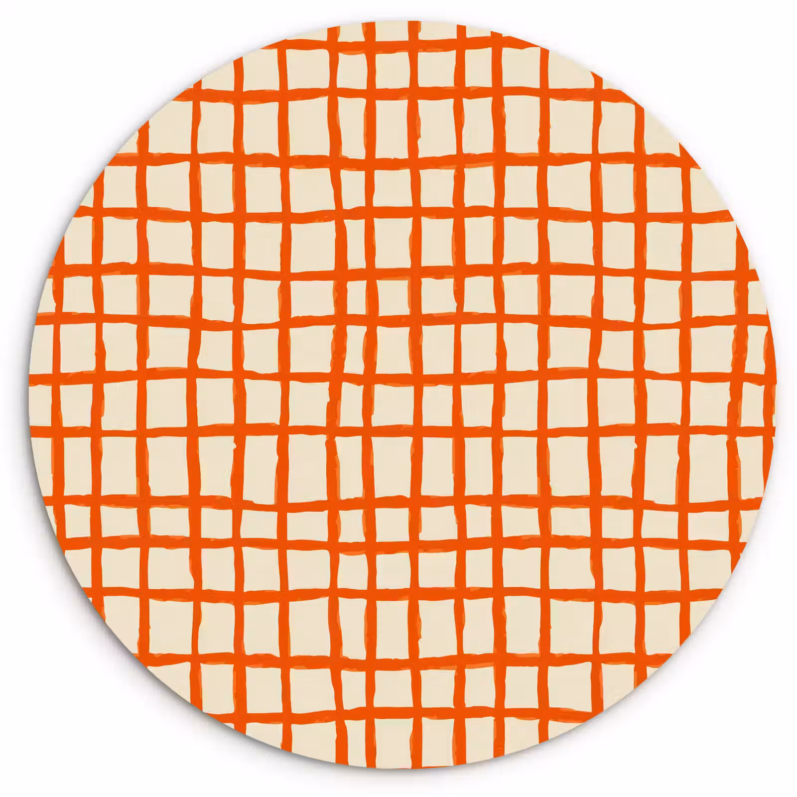 Muurcirkel - Patroon - Lijnen - Oranje — 1