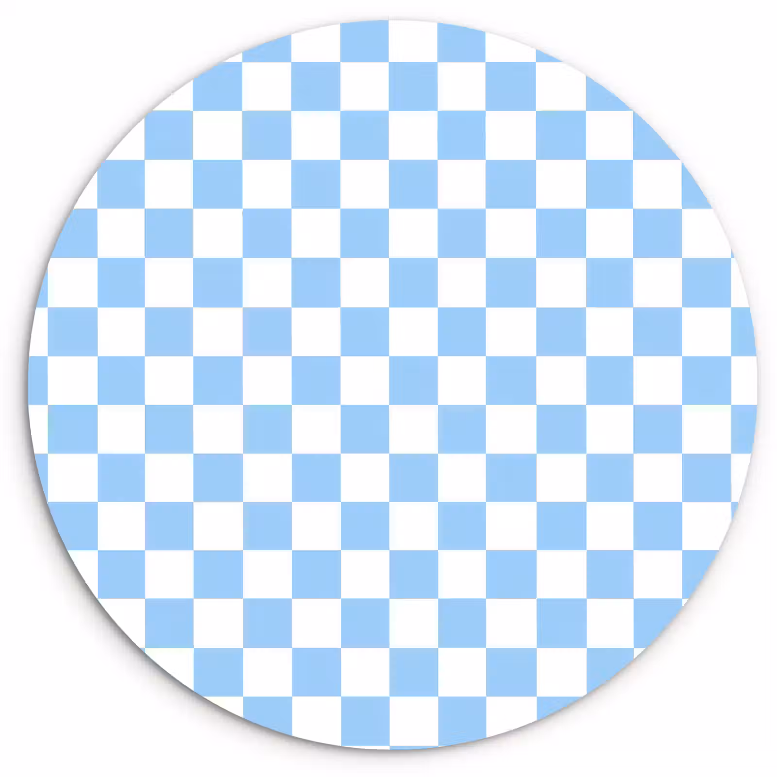 Muurcirkel - Schaakbord - Klassiek - Blauw — 1