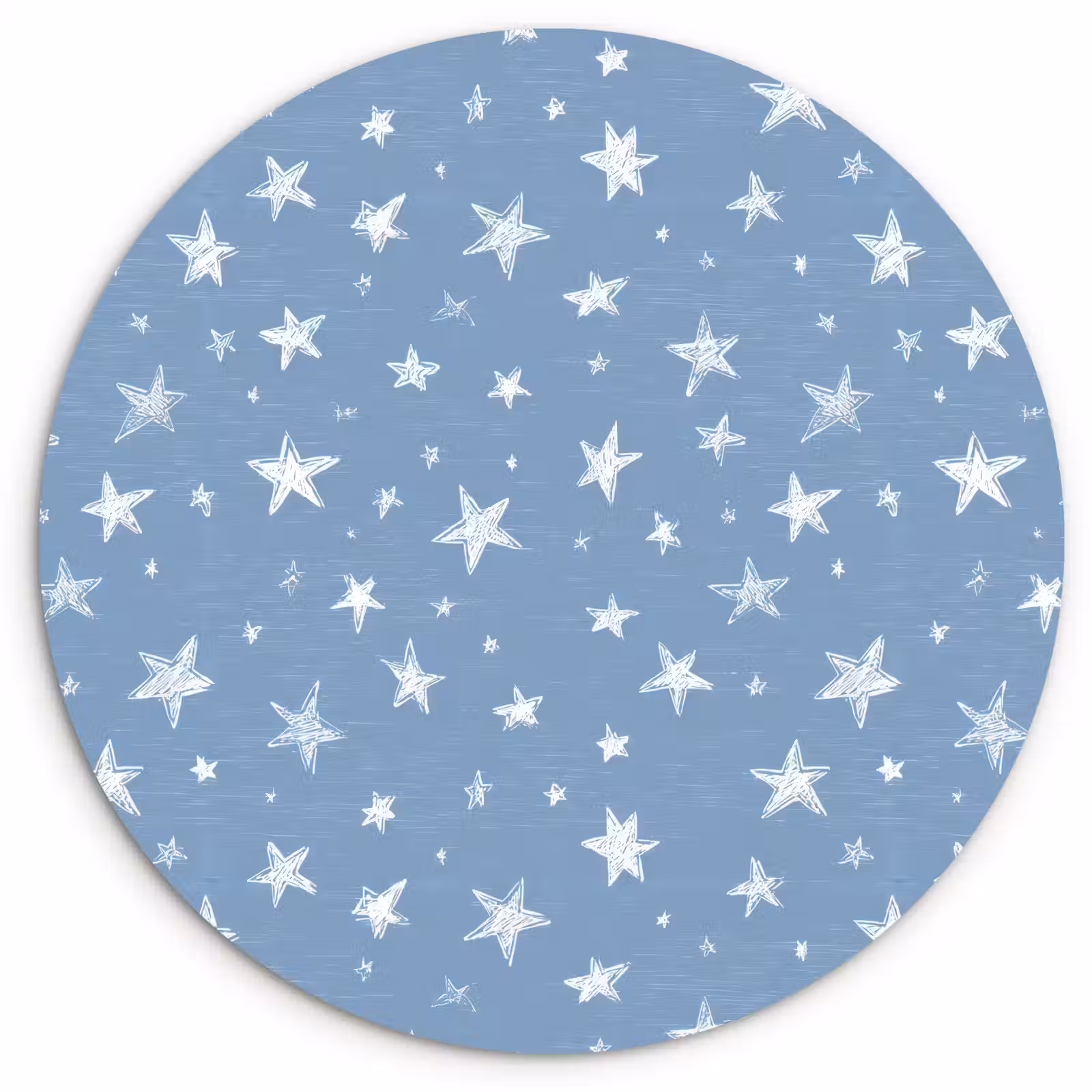 Muurcirkel - Sterretjes - Patroon - Blauw — 1
