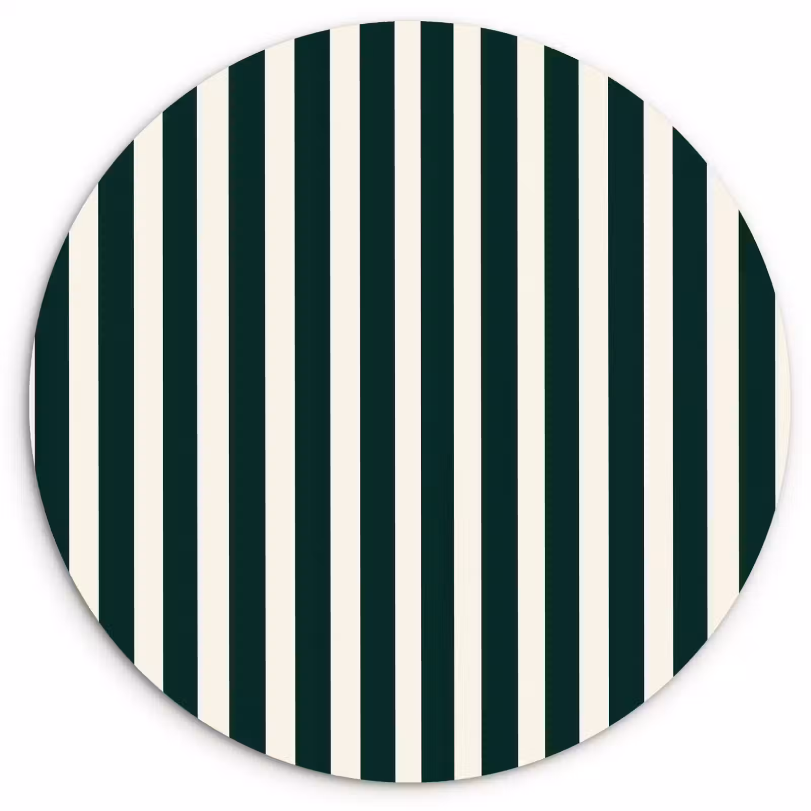 Muurcirkel - Strepen - Klassiek - Groen — 1