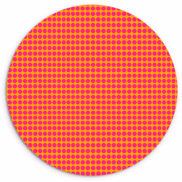 Muurcirkel - Modern - Stippen - Oranje — 1