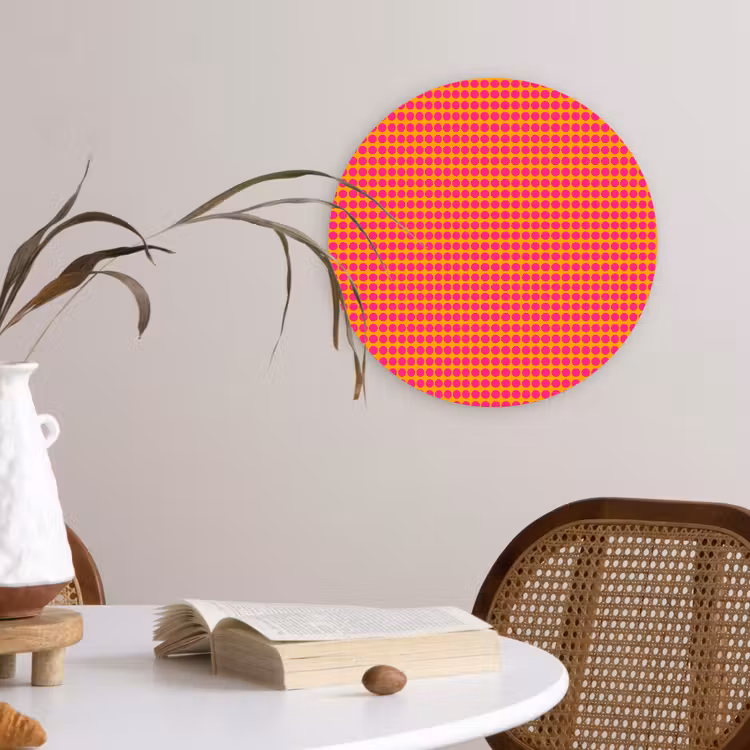 Muurcirkel - Modern - Stippen - Oranje — 4