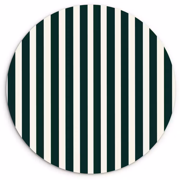 Muurcirkel - Strepen - Klassiek - Groen — 1