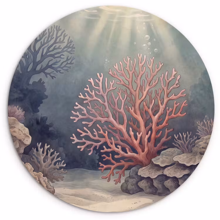 Muurcirkel - Koraal - Onderwater - Natuur - Roze — 1