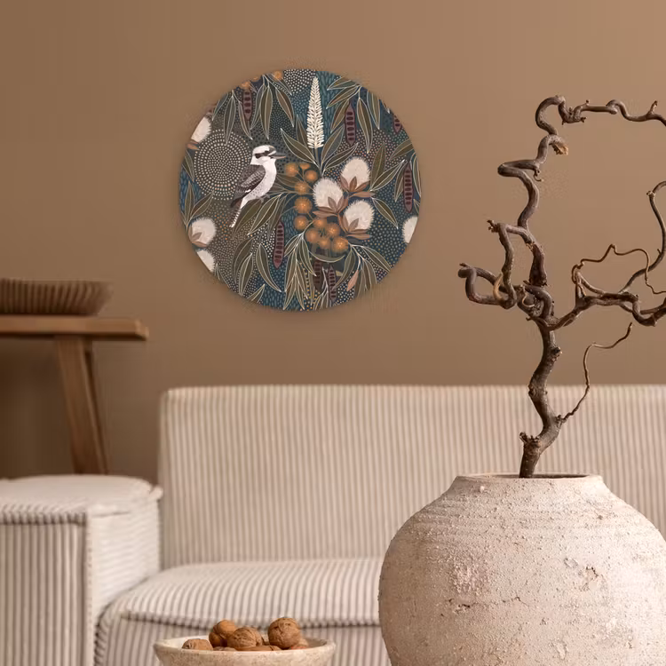 Muurcirkel - Vogel - Bladeren - Natuur - Illustratie - Groen — 2