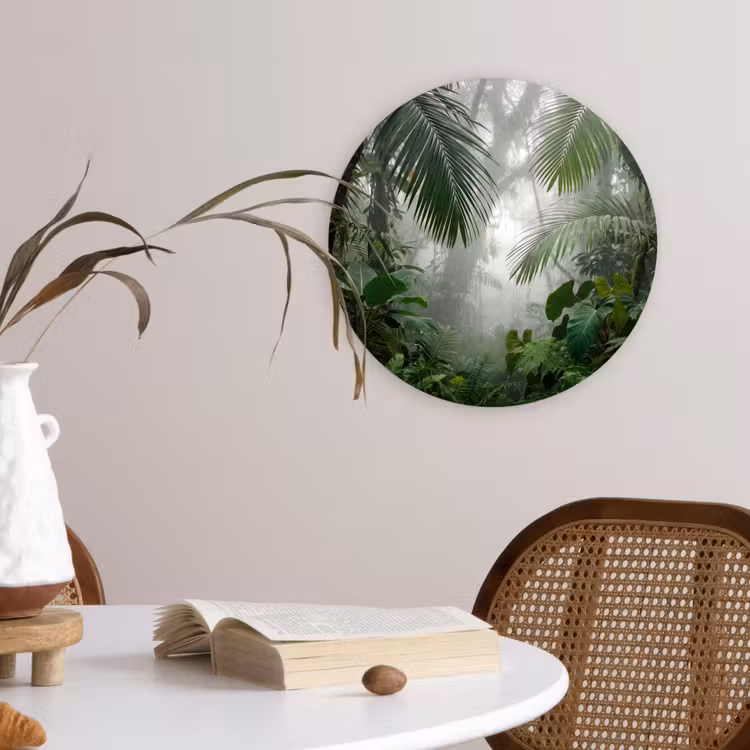 Muurcirkel - Natuur - Jungle - Mist - Tropisch - Groen — 4