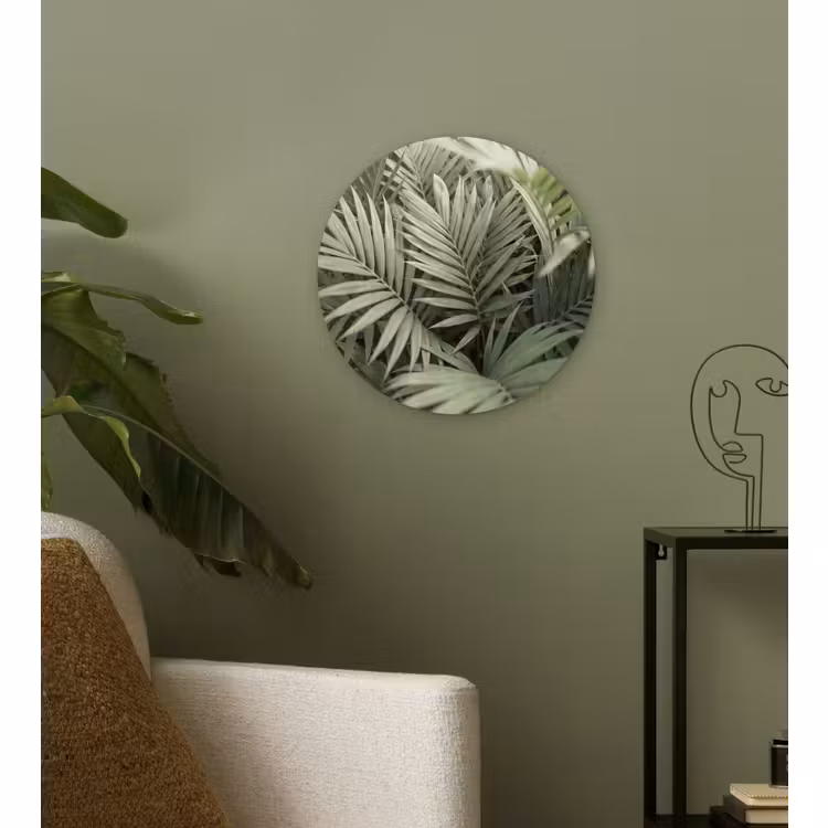 Muurcirkel - Plant - Palmbladeren - Natuur - Groen — 3