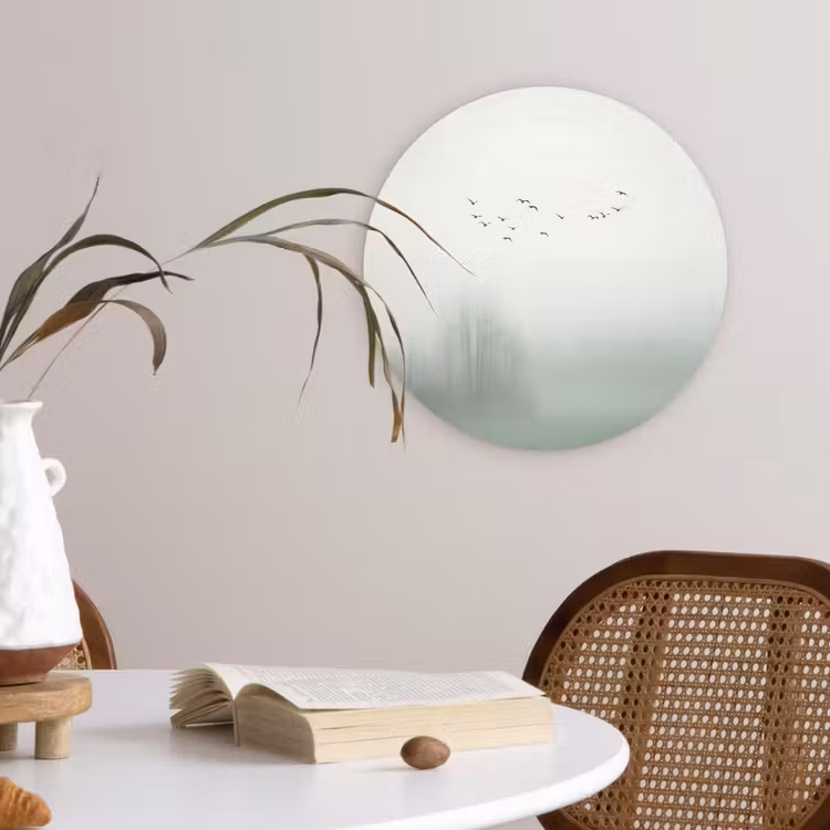 Muurcirkel - Vogel - Vlucht - Natuur - Minimalistisch — 4