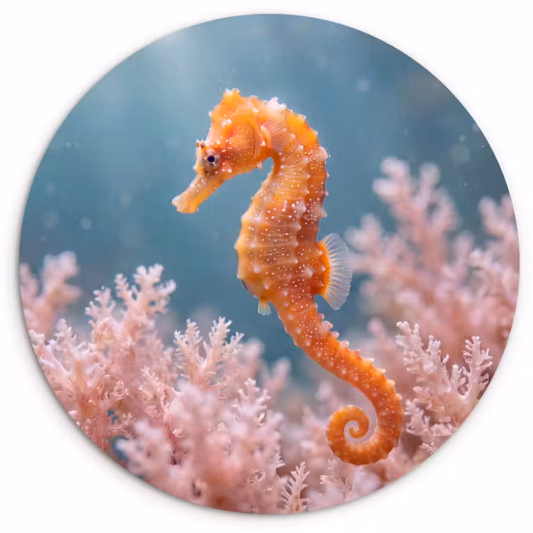 Muurcirkel - Vis - Koraal - Oceaan - Macro - Oranje — 1